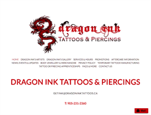 Tablet Screenshot of dragoninktattoos.com